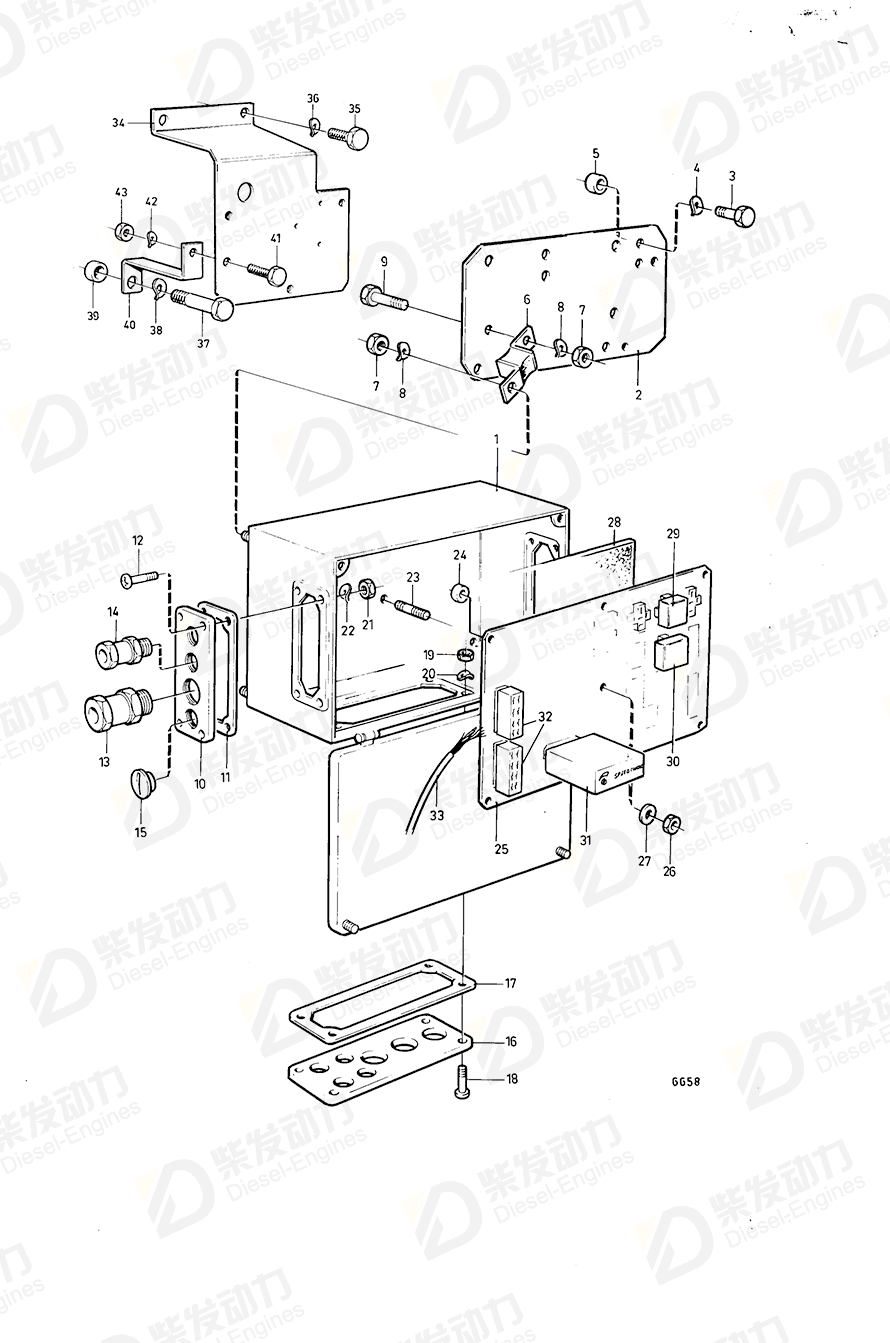 VOLVO Bracket 846911 Drawing